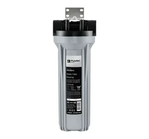 Filter Housing Kit, 10 inch, Silver w/ Black Head, 3/4 Connection