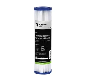 Pleated Sediment Filter Cartridge, 10 inch, 20um