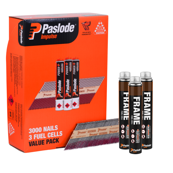 Paslode D-Head Bright Nails 90 x 3.15 3000pk - Image 2