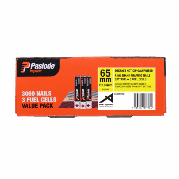 Paslode Dekfast Nails HDG 65 x 2.87 3000pk