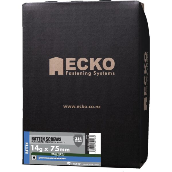 Ecko T-REX17 Bugle Screws OutDoor XGuard 14g x 75mm, Pack of 500