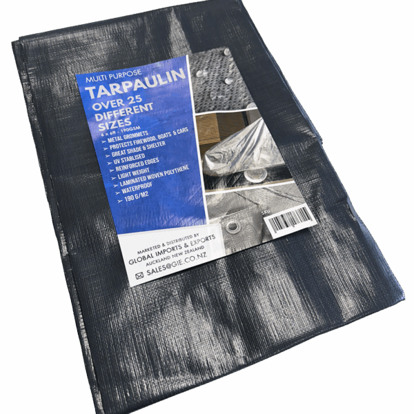 Tarpaulin eXtra Heavy Duty - 12 x 12ft - Grey - 190GSM