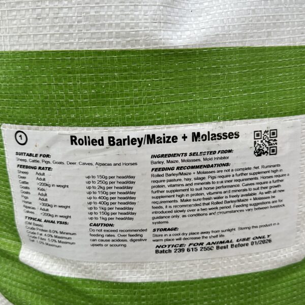Rolled Barley/Maize + Molasses 25kg
