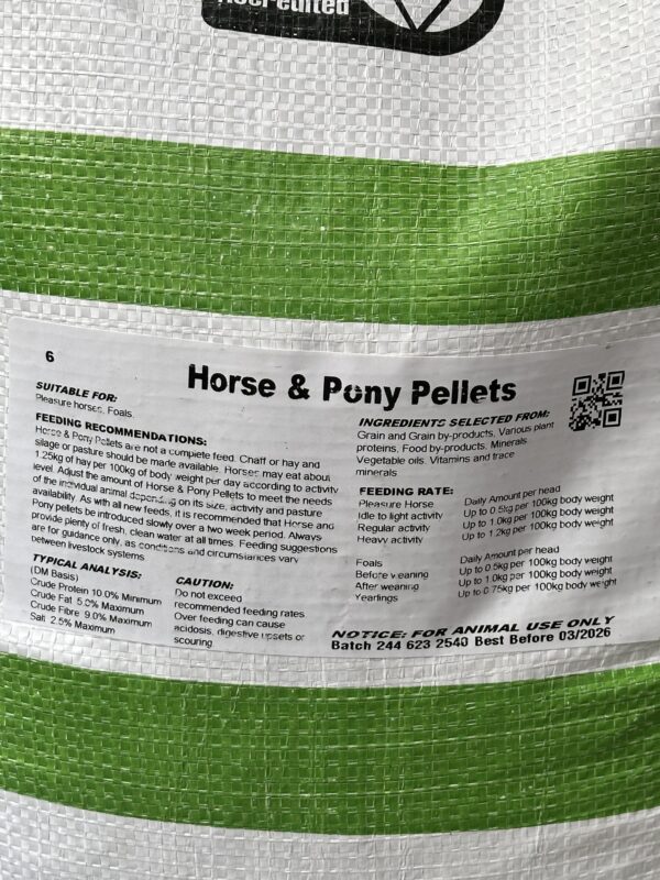 Horse & Pony Pellets 25kg - Image 2