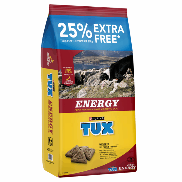 TUX Energy 25% Extra Free 25kg $88.00