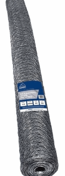Hex Netting 50mm x 1mm x 2000mm x 50m