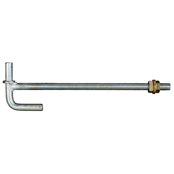 Lock Through Post Gudgeon M20x425 Zinc Plated (Walker)