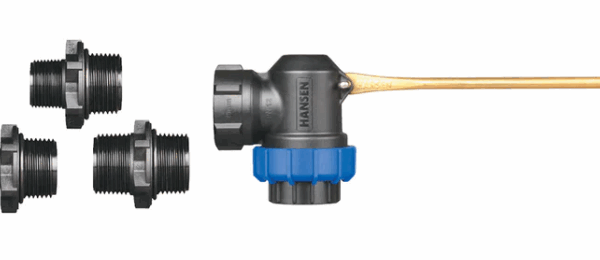 Hansen Superflo Trough Valve Short Arm Plastic 20 x 25mm