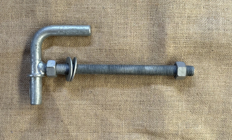 Lock Through Post Gudgeon M20x275 Hot Dipped Galv