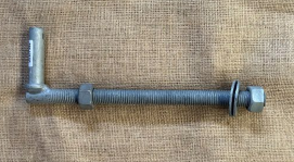 Lock Through Post Gudgeon LP M20x275 Hot Dipped Galv