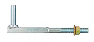 Square Shank Gudgeon M20x275 Zinc Plated (Walker)