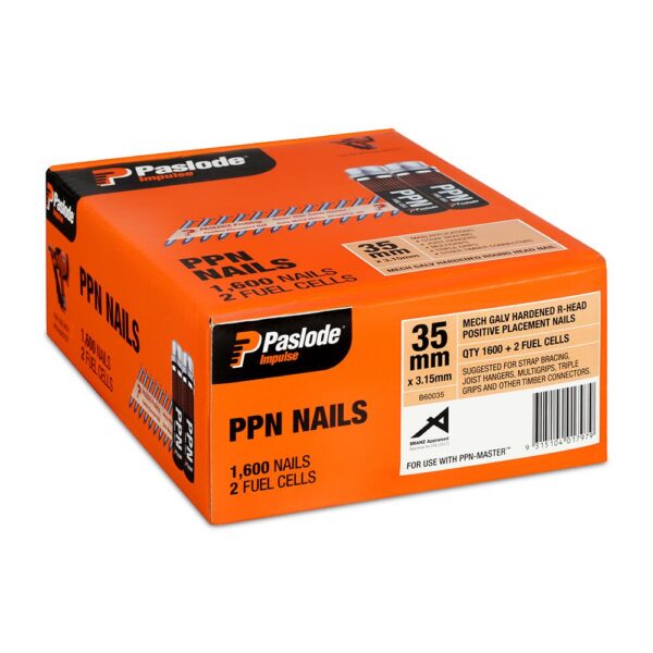 Paslode1600-Pack 35mm x 3.15mm Galv R- Head Impulse Nails