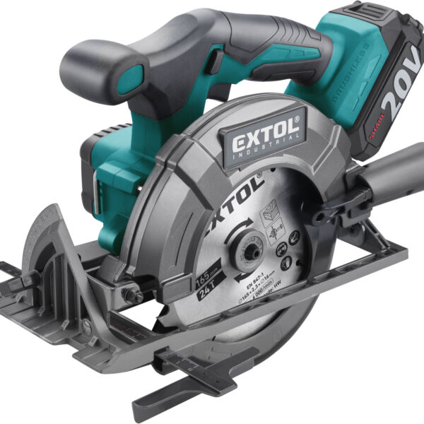 Extol Premium: Cordless Circular Saw with Brushless Motor, SHARE20V with Bonus 4Ah Battery