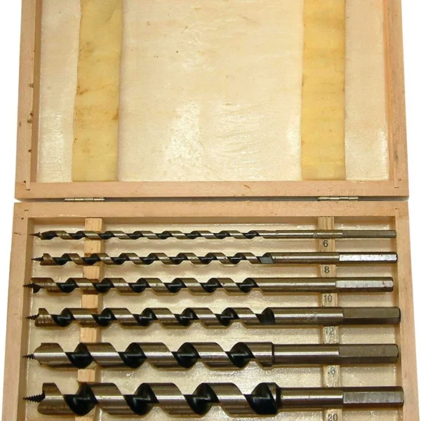 Xcel Auger Bit Set 6-pce in Wooden Box 6-20mm