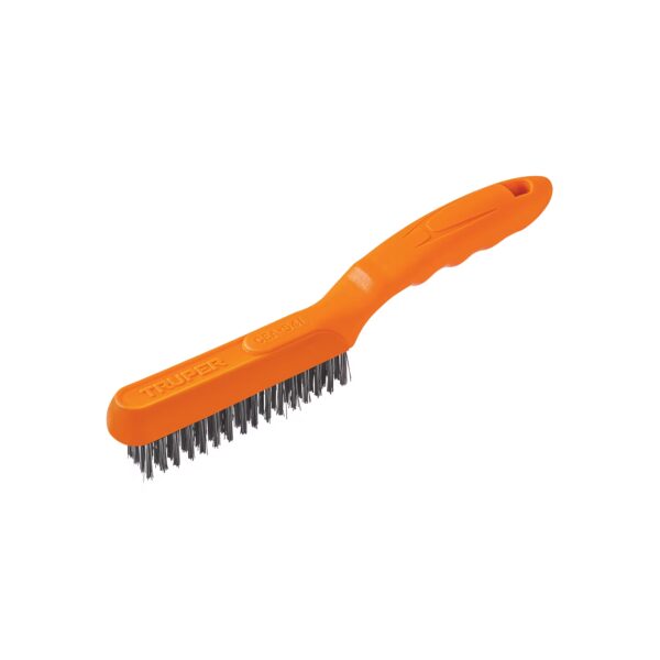 Truper Wire Brush - Plastic Handle Stainless Steel Fill