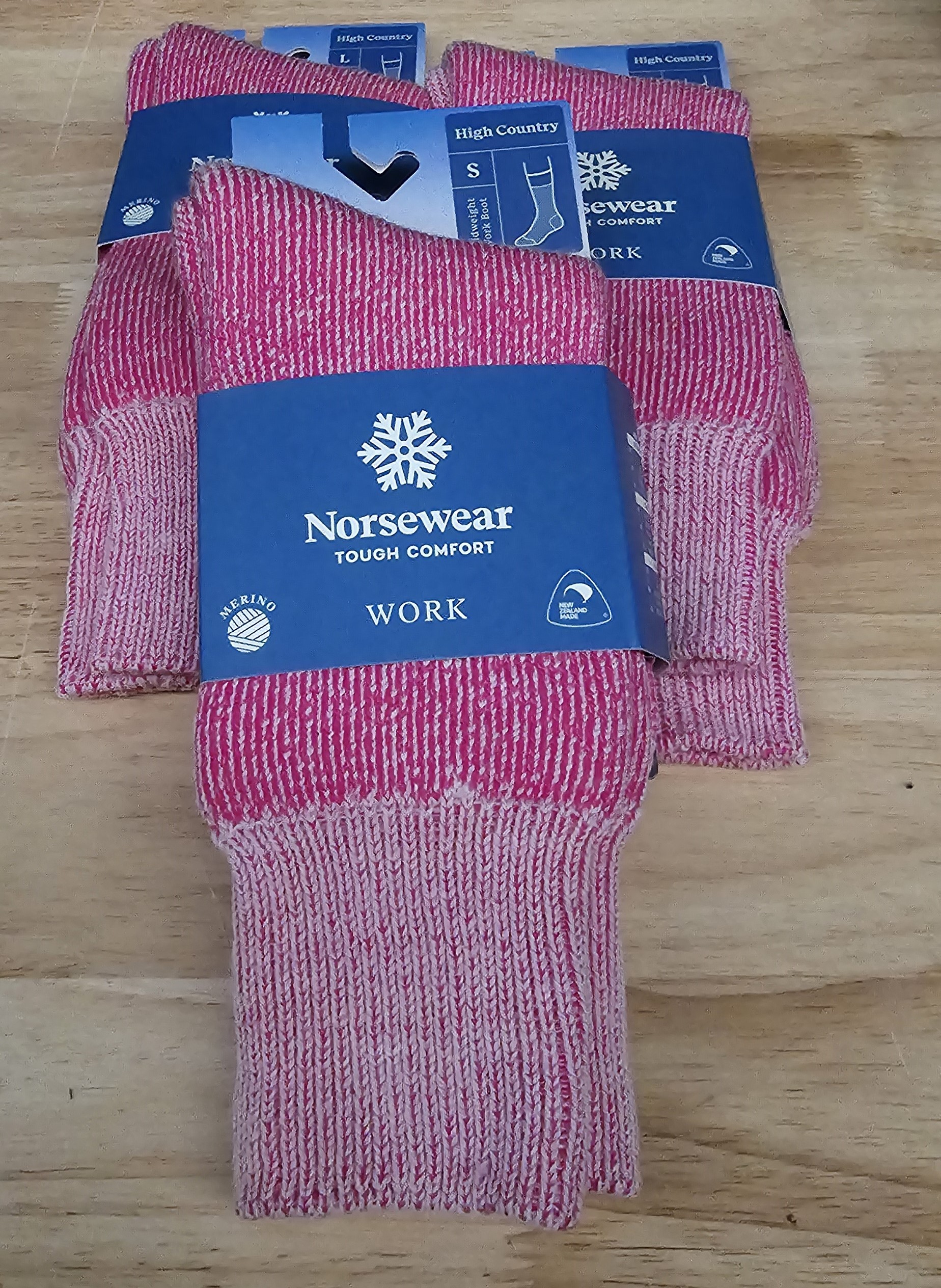 Norsewear- High Country Sock Pink - Image 3