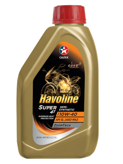 Caltex Havoline Super Semi Synthetic 4T 10w40 Oil 800ml