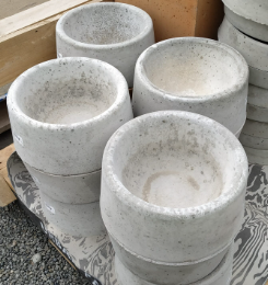 Concrete Dog Bowl