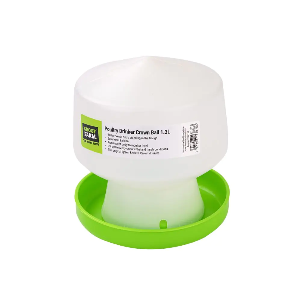Poultry Drinker Crown Ball 1.3 L