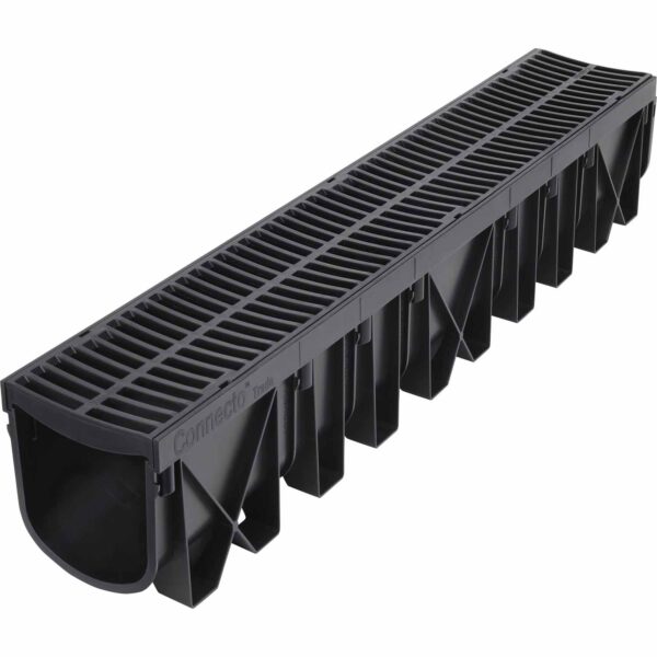 TRADE Channel & Standard Grate 3000 x 130 x 135mm Black