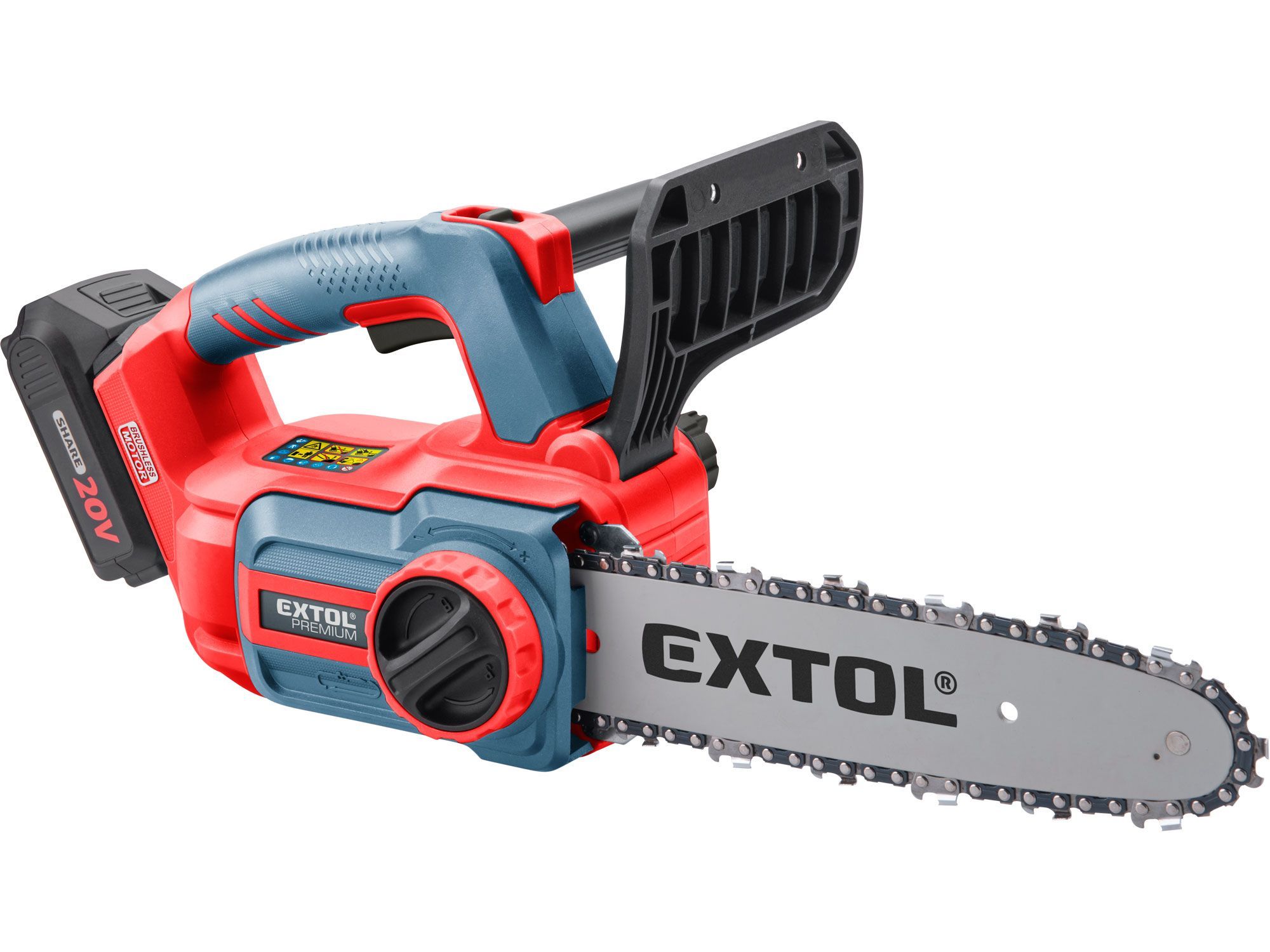 Extol Premium: Cordless / Battery Chain Saw 305mm (12")