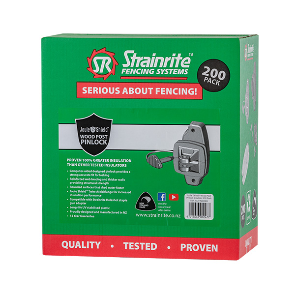 Strainrite Joule Shield Wood Post Pinlock Insulator – 200 Pack - Image 2