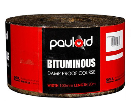 Pauloid 100mm x 20m Bituminous Damp Proof Course