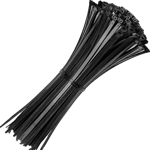 Black Cable Tie - 200mm x 3.5mm 18kgs 50pcs