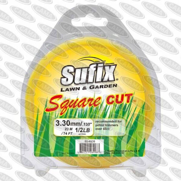 Sufix Square Cut Line Trimmer 3.3mm x 23m Yellow