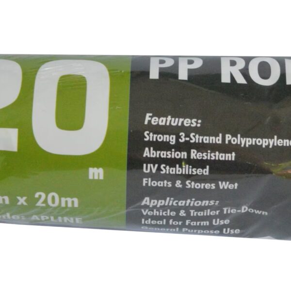 Polyproylene Strong 3 Strand Yellow Rope 4mm x 20m Hank