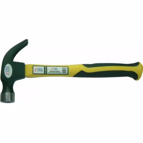 Xcel - Handyman Hammer Green/Yellow Fibreglass Handled 20oz