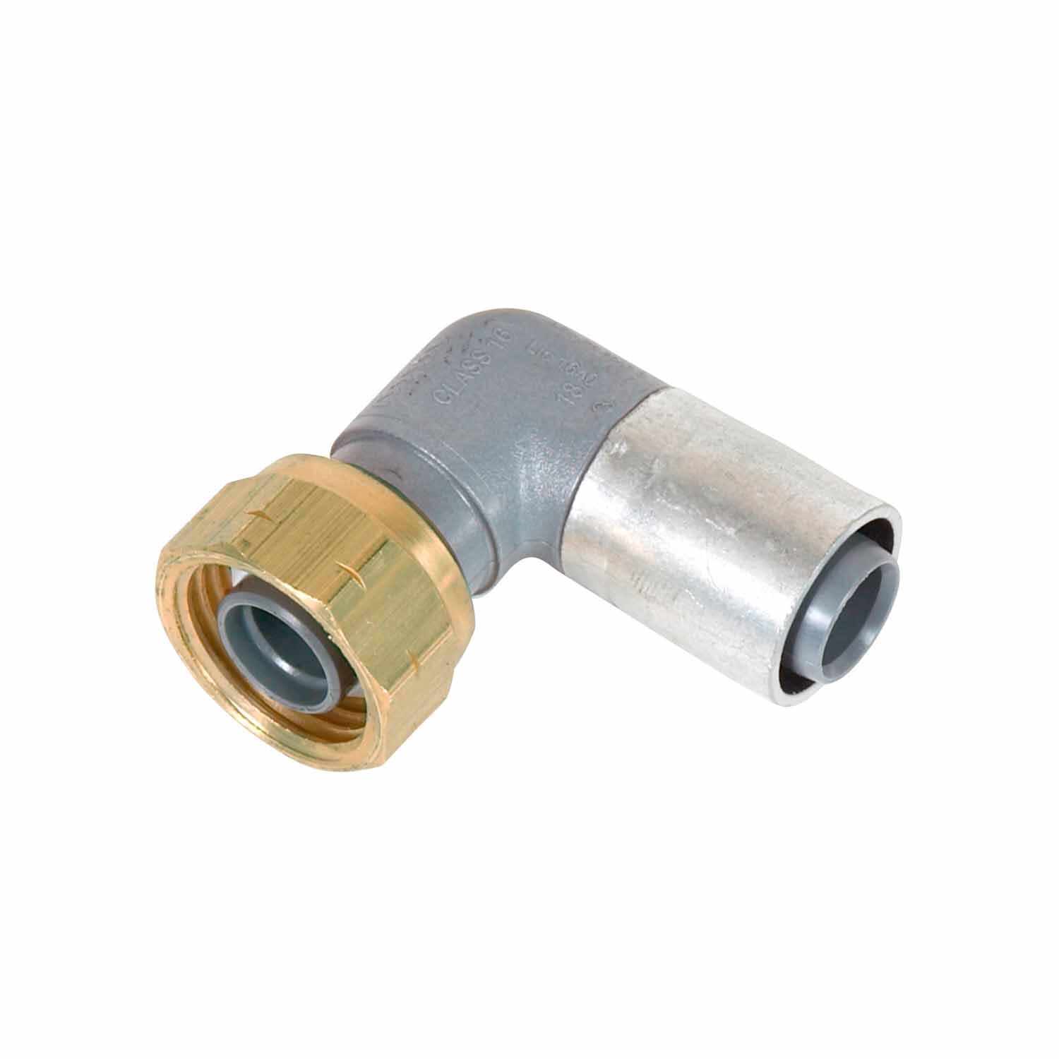 Buteline Female Swivel Elbow 12.7 x 15mm Grey FE15