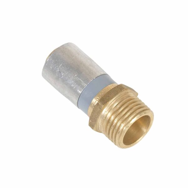 Buteline Male Adaptor 12.7 x 15mm Brass M15B