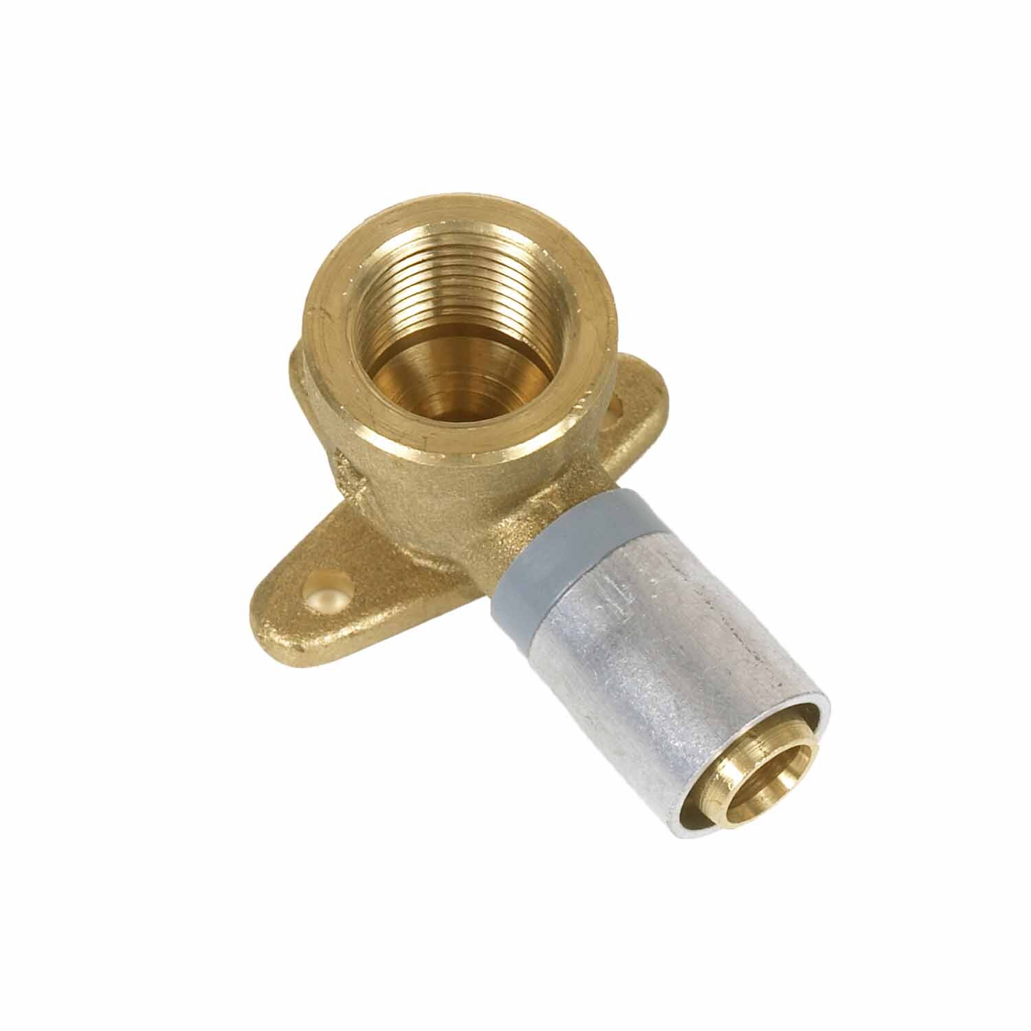 Buteline Top Fix Female Wing Back Elbow 12.7 x 15mm Brass WE15