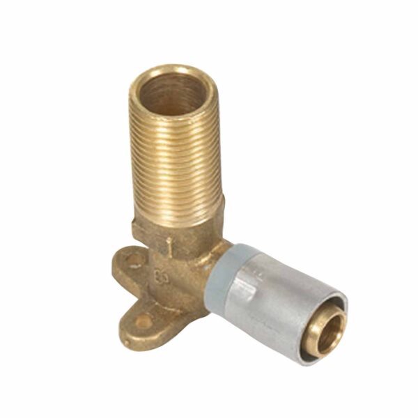 Buteline Male Wing Back Elbow 12.7 x 15 x 70mm Brass WM15