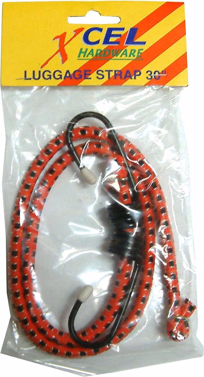 Xcel Bungee Cord Strap with Metal Hooks 450mm Carded - Clearance!!!!