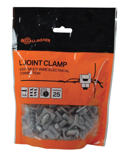 Gallagher L-Shape Joint Clamp G60304 25pk