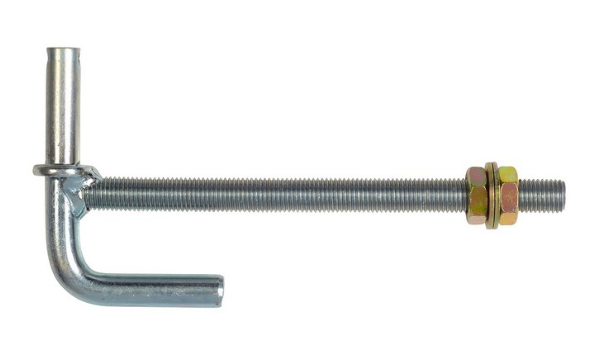 Walker Lock Through Post Gudgeon M20 x 350 Hot Dip Galv LP