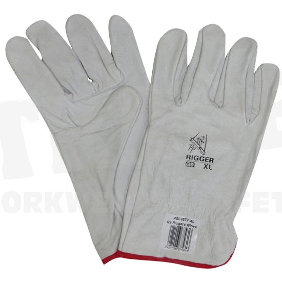 G9 Hide Leather Riggers Gloves M-2XL