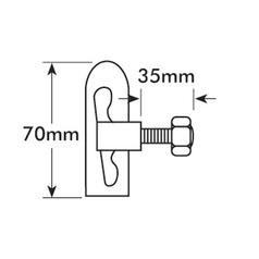Droplok / Tail Gate Pin Assembly M12 x 35mm - Image 2