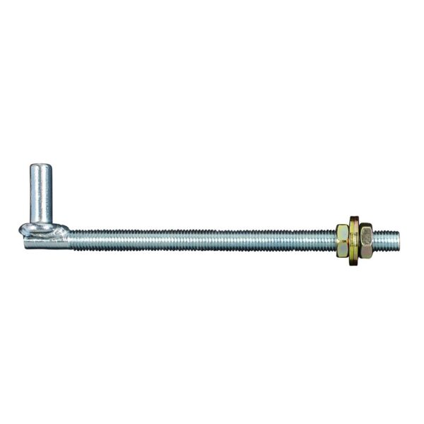 Through Post Gudgeon M12x190 Zinc Plated