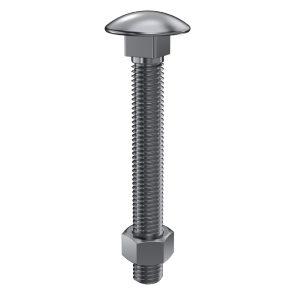 Ecko Coach Bolt & Nut M12 x 120mm – 316 S/Steel Complies DIN603/DIN934