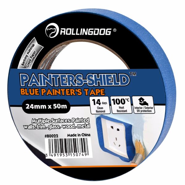 Rolling Dog Masking Tape 50m Roll x 24mm