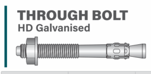 Ecko- Through Bolt M10 x 90mm HD Galvanised
