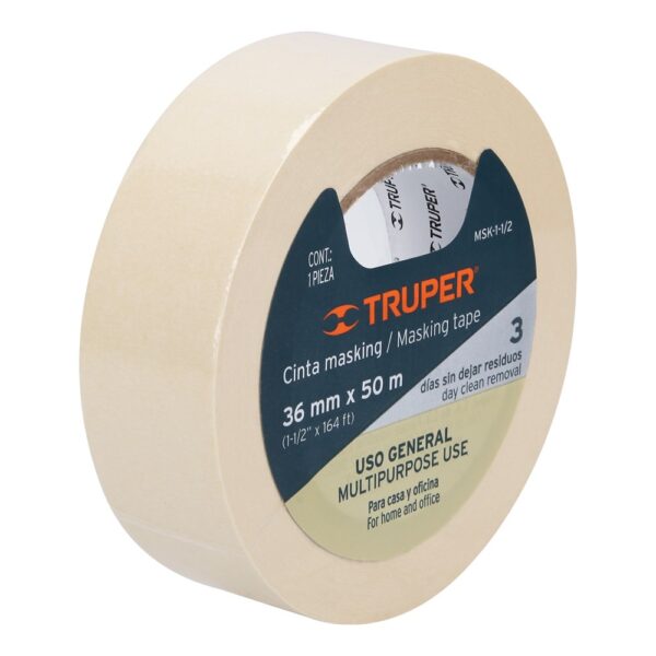 Truper Masking tape 36mm (1 1/2") x 50 m