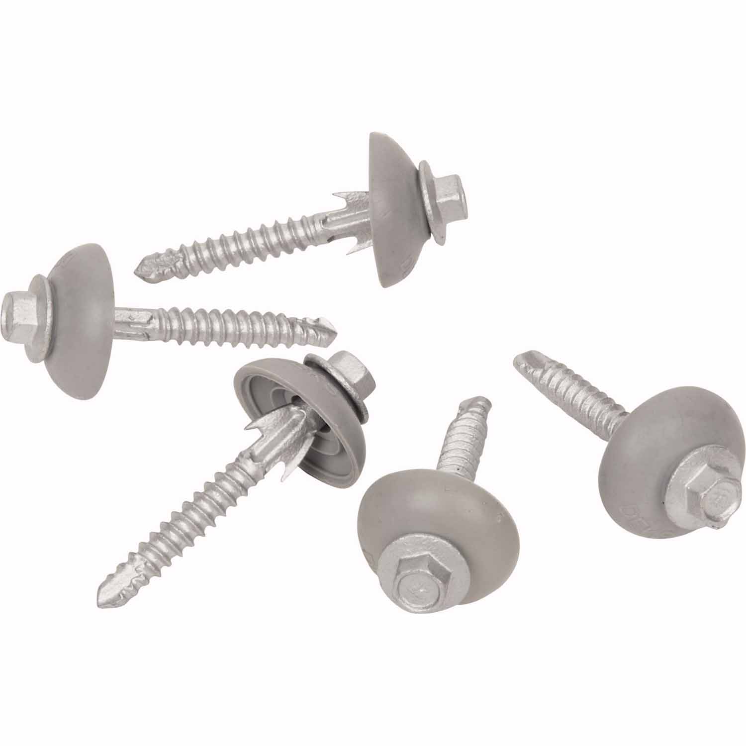 Clearfix Polycarbonate Fasteners 14g x 50mm Pack of 50 Grey - Image 2