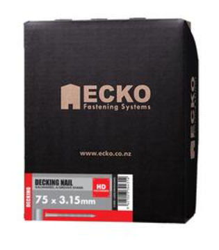 Ecko Decking Nails 75 x 3.15mm, 5kg Galvanised